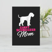 Womens Giant Schnauzer Mama Ankündigung (Stehend Vorderseite)