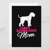 Womens Giant Schnauzer Mama Ankündigung (Vorne/Hinten)