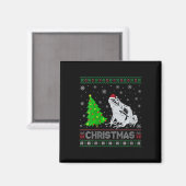 Womens Gift Dart Frog Xmas Tree Lighting Ugly Ch Magnet (Vorderseite/Rückseite)