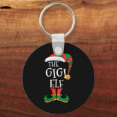 Womens Gigi Elf Xmas Matching Pajamas Group Christ Schlüsselanhänger (Vorderseite)