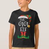 Womens Gigi Elf Xmas Matching Pajamas Group Christ T-Shirt (Vorderseite)