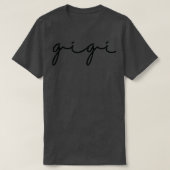 Womens Gigi Minimalistisch Cursive Oma T-Shirt (Design vorne)