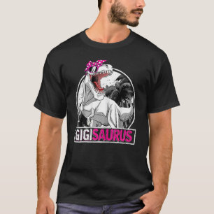 Womens Gigisaurus Grandma Dinosaurier Rex Family M T-Shirt