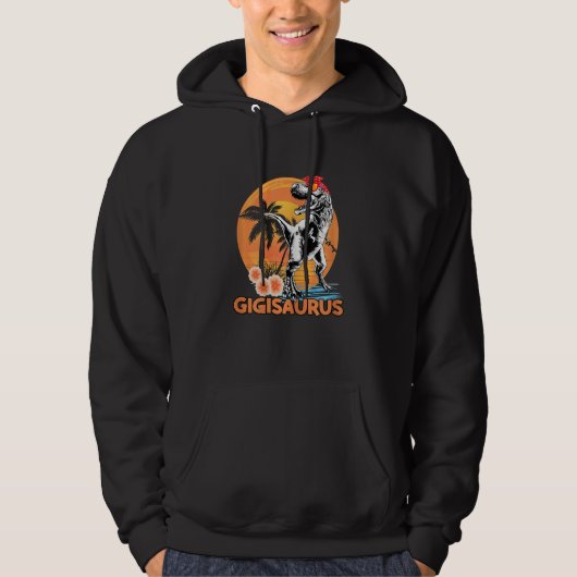 Womens Gigisaurus Rex Dinosaur Gigi Saurus Mutter Hoodie (Vorderseite)