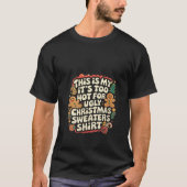 Womens Gingerbread zu heiß für hässliche Weihnacht T-Shirt (Vorderseite)