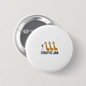 Womens Giraffic Jam Funny Giraffe Giraffe Pun Nied Button (Vorne & Hinten)