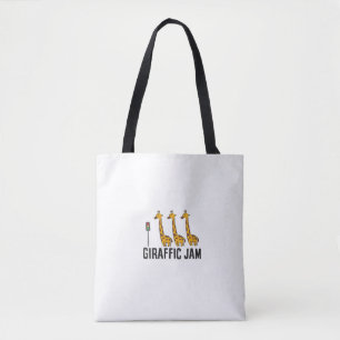 Womens Giraffic Jam Funny Giraffe Giraffe Pun Nied Tasche