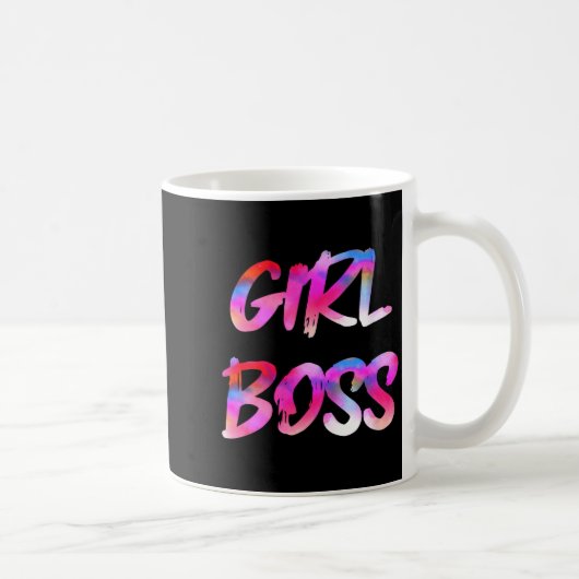 Womens Girl Boss V-neck  Kaffeetasse (Rechts)