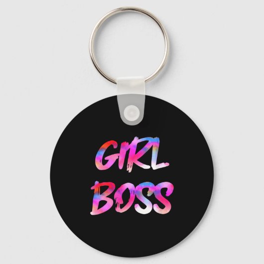 Womens Girl Boss V-neck Schlüsselanhänger (Vorderseite)
