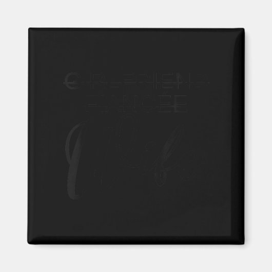 Women's Girlfriend Fiancée Wife Engagement Married Magnet (Vorne)