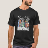 Womens Girls Trip Minneapolis   Melanin Bestie & B T-Shirt (Vorderseite)