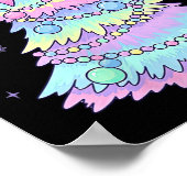 Womens Girly Christmas Tree Coquette Bow Jolly Xma Poster (Ecke)