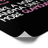 Womens Glamma Glam ma s Trendy Grandma Leopard Poster (Ecke)