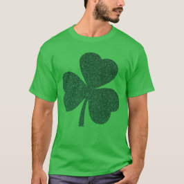 Women's Glitzer Kleeblatt T - Shirt - St. Patrick’
