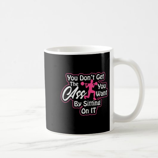 Womens Glutes Workout Day Insrational Motivational Kaffeetasse (Rechts)