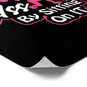 Womens Glutes Workout Day Insrational Motivational Poster (Ecke)