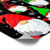 Womens Gnomes Christmas Tree Pajamas Funny Gnome H Poster (Ecke)