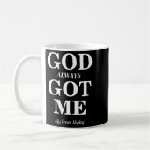 Women's God Always Got Me, My Peace My Joy Cool Qu Kaffeetasse (Links)