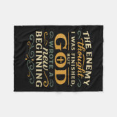 Womens God Wrote A New Beginning Faith Based Insra Fleecedecke (Vorderseite (Horizontal))
