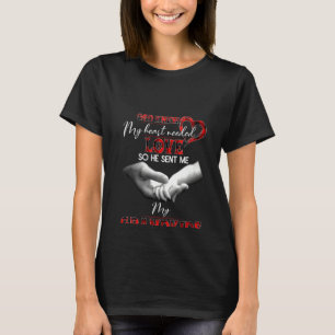 Womens God wusste, dass mein Herz Liebe brauchte, T-Shirt