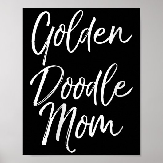 Womens Goldendoodle Odle Mother's Day Gift Cute Go Poster (Vorne)
