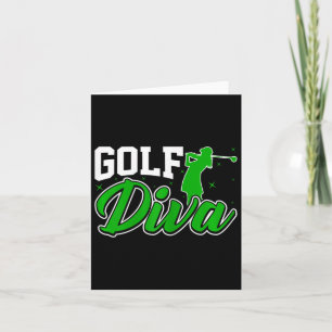 Womens Golf Diva - Funny Golfplatz Lover Frauen Karte