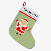 Women's Golf Großer Weihnachtsstrumpf (Vorderansicht (hängend))
