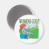 Womens Golf Magnet (Vorderseite/Rückseite)