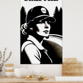 Women's Golf Poster (Küche)