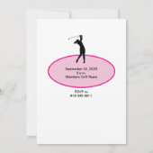 Women's Golf Season Open Party Einladung (Rückseite)