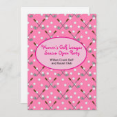 Women's Golf Season Open Party Einladung (Vorne/Hinten)