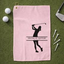 Womens Golf Silhouette Personalized Monogram City