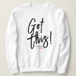 Womens "GOT DIES, HALTE UNSER SORGEN" Weihnachten Sweatshirt