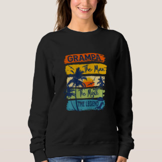 Womens Grampa Der Mann der Mythos der Legende Stra Sweatshirt