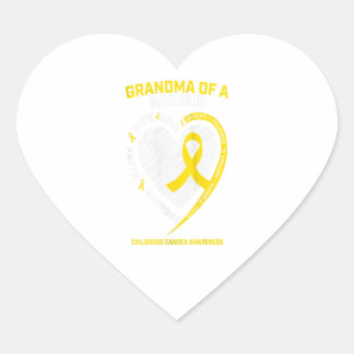 Womens Grandma Grandson Grandtochter Kindheit Herz-Aufkleber