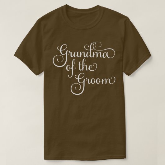 Womens Grandma Of The Groom Wedding and Bachelor P T-Shirt (Design vorne)