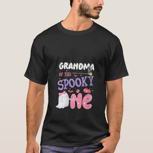 Womens Grandma Of The Spooky One 1st Birthday Hall T-Shirt (Vorderseite)