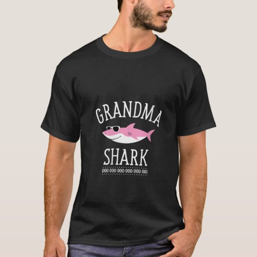 Womens Grandma Shark V Neck T-Shirt (Vorderseite)