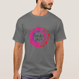 Womens Grandmalife Flower Heart Valentine's Day T-Shirt