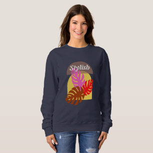 Women's Gray Stylish Boho Sweatshirt