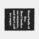 Womens Great Of Fire. Don't Bother Me Anymore And Fleecedecke (Vorderseite (Horizontal))