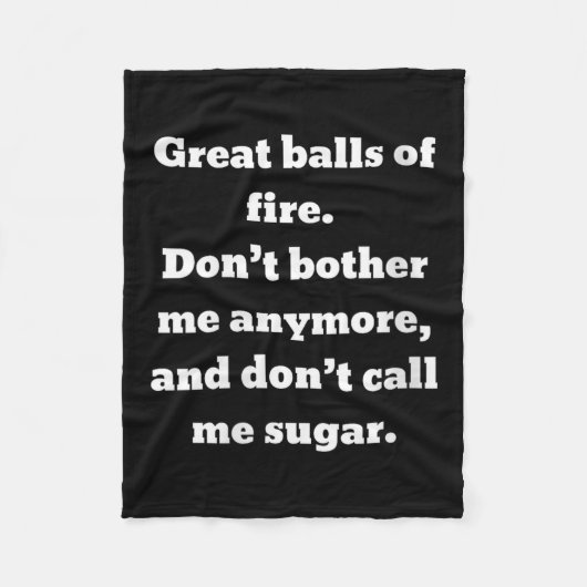 Womens Great Of Fire. Don't Bother Me Anymore And Fleecedecke (Vorderseite)