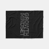 Womens Growth Mindset Motivation And Insrational V Fleecedecke (Vorderseite (Horizontal))