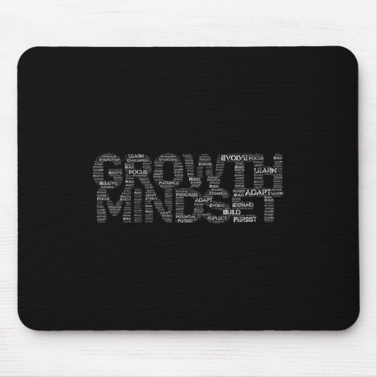 Womens Growth Mindset Motivation And Insrational V Mousepad (Vorne)