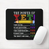 Womens Growth Mindset Teacher Motivational Sitive  Mousepad (Mit Mouse)