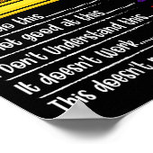 Womens Growth Mindset Teacher Motivational Sitive  Poster (Ecke)