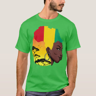 Womens Guinean Queen Black History Montag Guinea F T-Shirt