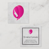 Womens Hair | Berufliche Friseurin Quadratische Visitenkarte (Vorne/Hinten)