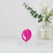 Womens Hair | Berufliche Friseurin Quadratische Visitenkarte (Stehend Vorderseite)