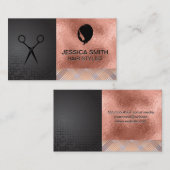 Womens Hair | ROSE | Abstraktes Muster Visitenkarte (Vorne/Hinten)